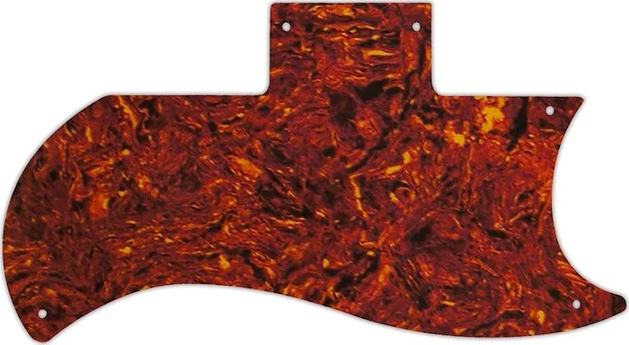 WD Custom Pickguard For Gibson 1971-Present Or 1961 Reissue Half Face SG #05P Tortoise Shell/Parchme