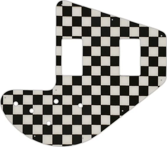 WD Custom Pickguard For Gibson 1975-1983 Ripper Bass #CK01 Checkerboard Graphic