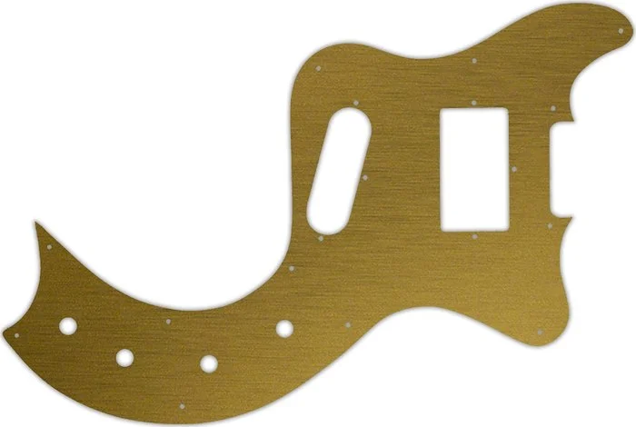 WD Custom Pickguard For Gibson 1978 Marauder #14 Simulated Brushed Gold/Black PVC