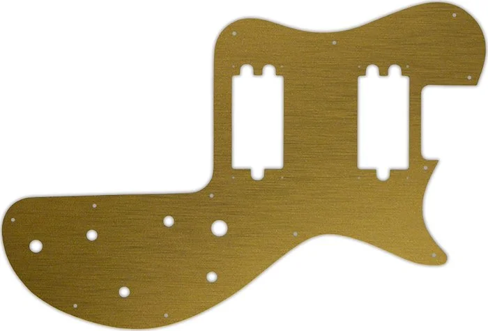 WD Custom Pickguard For Gibson 1980-1984 Sonex #14 Simulated Brushed Gold/Black PVC