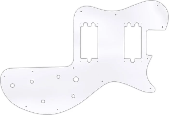WD Custom Pickguard For Gibson 1980-1984 Sonex #45T Clear Acrylic Thin