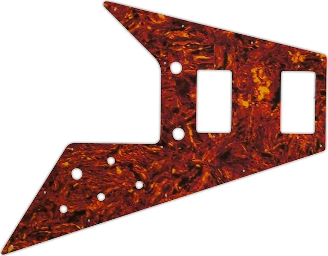 WD Custom Pickguard For Gibson 1989-Present Flying V '67 Reissue #05P Tortoise Shell/Parchment