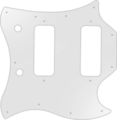 WD Custom Pickguard For Gibson 2008 SG Classic #22 Translucent Milk White