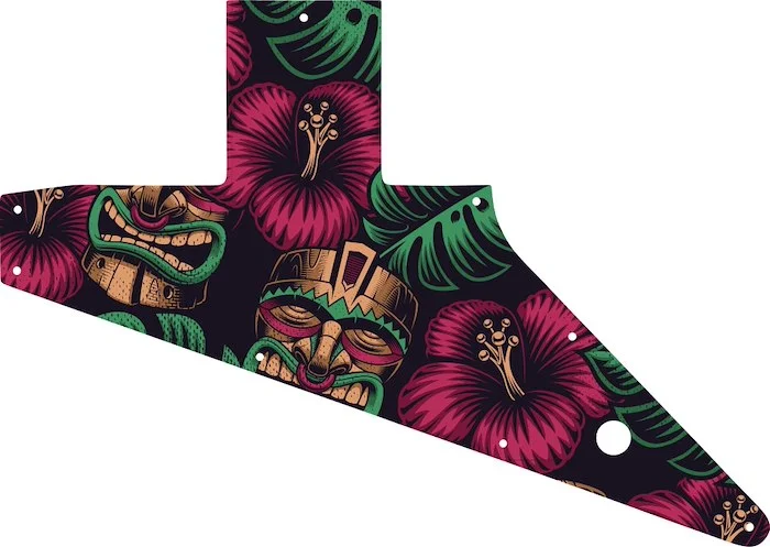 WD Custom Pickguard For Gibson 2010-2018 Explorer #GAL01 Aloha Tiki Graphic