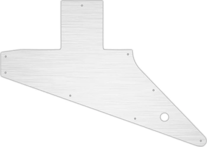 WD Custom Pickguard For Gibson 2010-Present Explorer #13 Simulated Brushed Silver/Black PVC