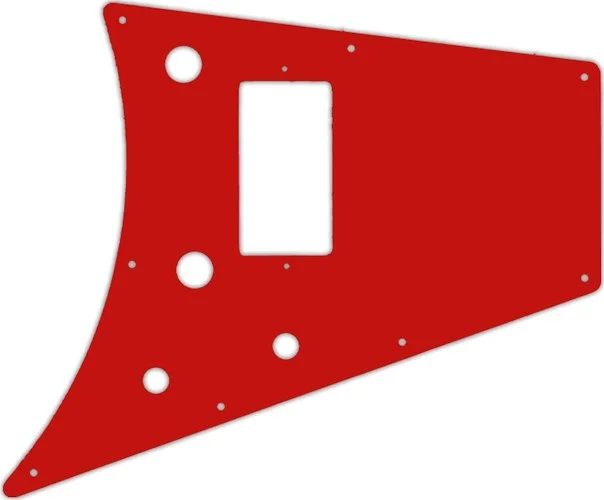 WD Custom Pickguard For Gibson 2011 Flying V Melody Maker #07 Red/White/Red