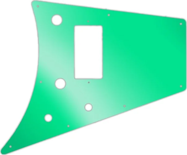 WD Custom Pickguard For Gibson 2011 Flying V Melody Maker #10GR Green Mirror