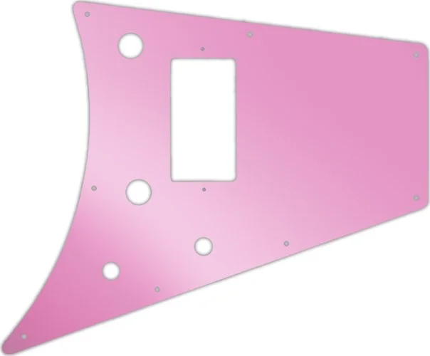 WD Custom Pickguard For Gibson 2011 Flying V Melody Maker #10P Pink Mirror