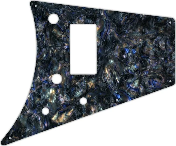 WD Custom Pickguard For Gibson 2011 Flying V Melody Maker #35 Black Abalone