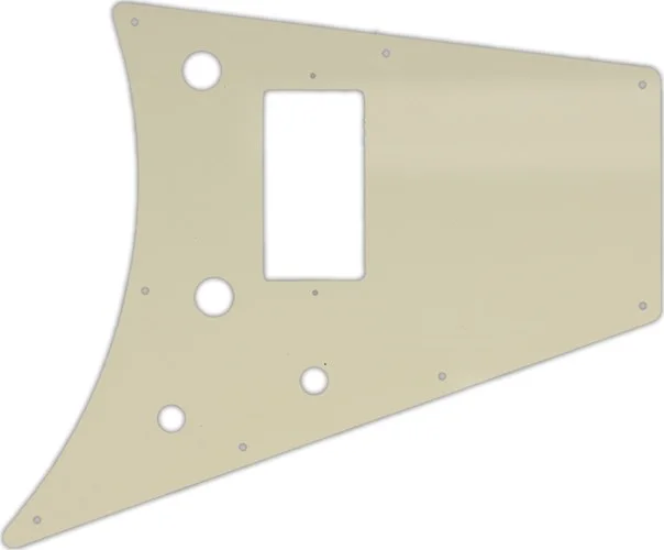 WD Custom Pickguard For Gibson 2011 Flying V Melody Maker #55S Parchment Solid