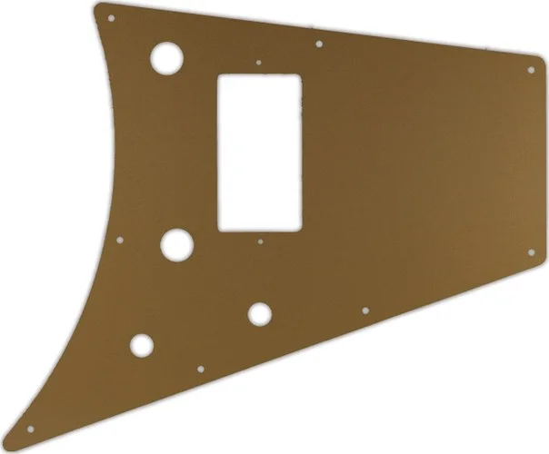 WD Custom Pickguard For Gibson 2011 Flying V Melody Maker #59 Gold/Clear/Gold