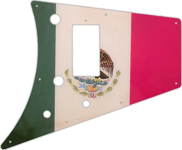 WD Custom Pickguard For Gibson 2011 Flying V Melody Maker #G12 Mexican Flag Graphic