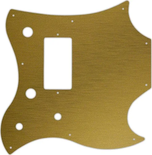 WD Custom Pickguard For Gibson 2011 SG Style Melody Maker #14 Simulated Brushed Gold/Black PVC