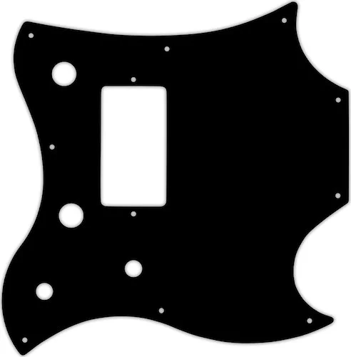 WD Custom Pickguard For Gibson 2011 SG Style Melody Maker #29T Matte Black Thin