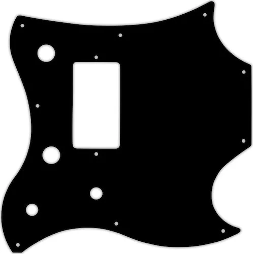 WD Custom Pickguard For Gibson 2011 SG Style Melody Maker #03G Black/Green/Black