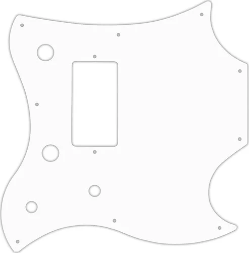 WD Custom Pickguard For Gibson 2011 SG Style Melody Maker #04R White/Red/White