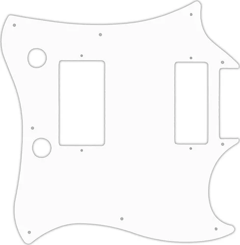 WD Custom Pickguard For Gibson 2014 Limited Edition Exclusive Run SG 24 Fret With Firebird Mini Humbucker #04R White/Red/White