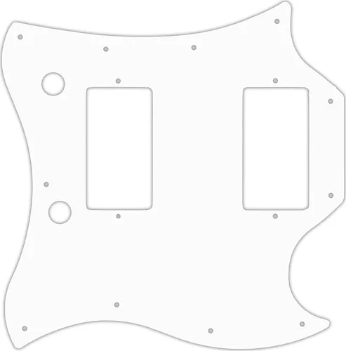 WD Custom Pickguard For Gibson 2017-2018 Modern SG Standard #04R White/Red/White