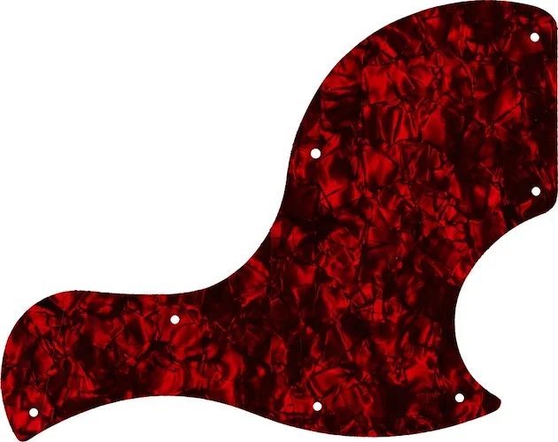 WD Custom Pickguard For Gibson 2018 SG Junior #28DRP Dark Red Pearl/Black/White/Black