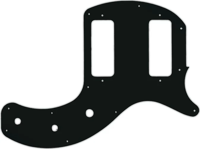 WD Custom Pickguard For Gibson 2019 Les Paul Special Tribute Double Cut #01A Black Acrylic