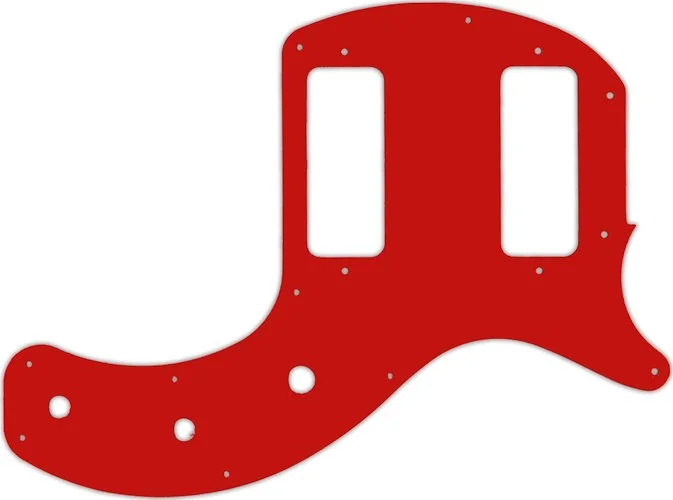 WD Custom Pickguard For Gibson 2019 Les Paul Special Tribute Double Cut #07S Red Solid