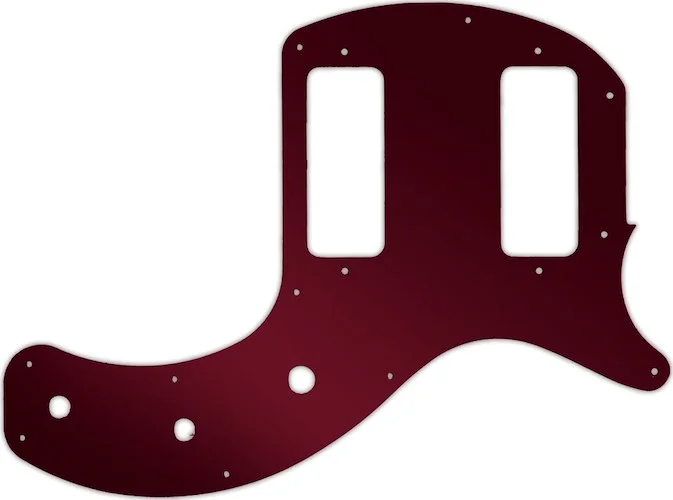 WD Custom Pickguard For Gibson 2019 Les Paul Special Tribute Double Cut #10R Red Mirror