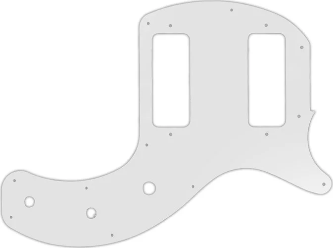 WD Custom Pickguard For Gibson 2019 Les Paul Special Tribute Double Cut #22 Translucent Milk White