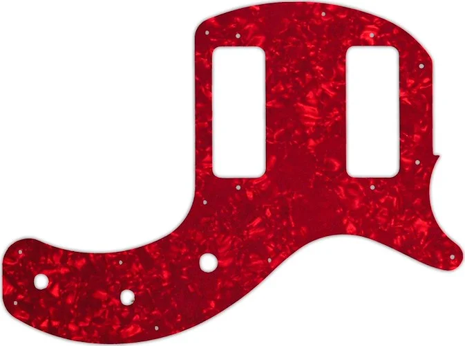 WD Custom Pickguard For Gibson 2019 Les Paul Special Tribute Double Cut #28R Red Pearl/White/Black/W