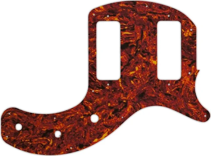 WD Custom Pickguard For Gibson 2019 Les Paul Special Tribute Double Cut #05W Tortoise Shell/White Image