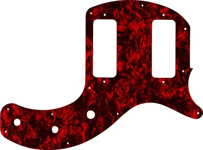 WD Custom Pickguard For Gibson 2019 Les Paul Special Tribute Double Cut #28DRP Dark Red Pearl/Black/White/Black