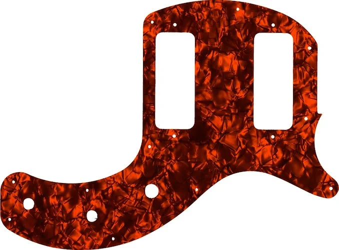 WD Custom Pickguard For Gibson 2019 Les Paul Special Tribute Double Cut #28OP Orange Pearl/Black/White/Black