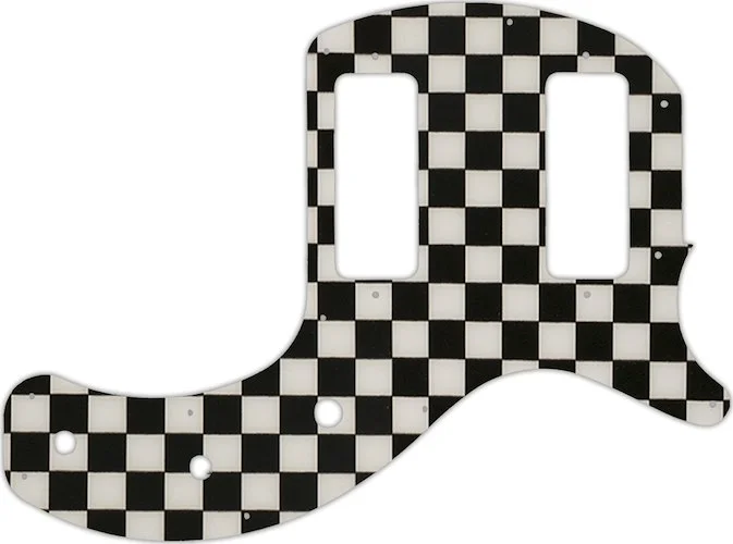 WD Custom Pickguard For Gibson 2019 Les Paul Special Tribute Double Cut #CK01 Checkerboard Graphic