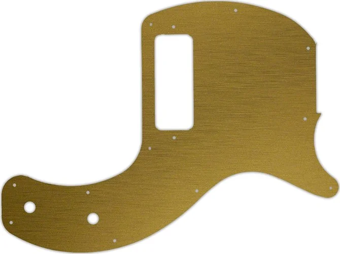 WD Custom Pickguard For Gibson 2019-Present Les Paul Junior Tribute DC #14 Simulated Brushed Gold/Bl