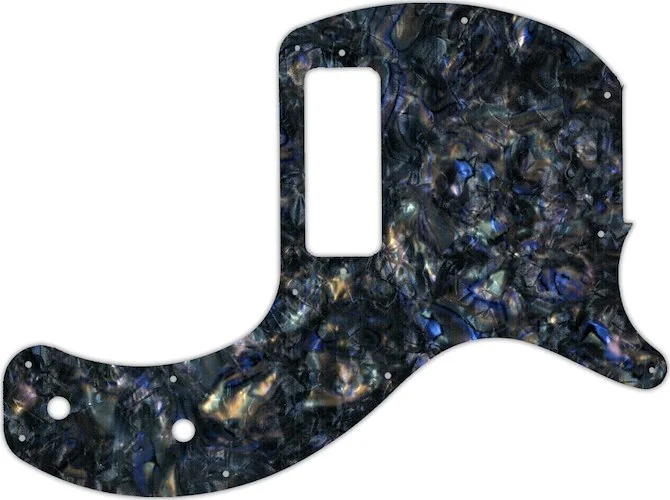 WD Custom Pickguard For Gibson 2019-Present Les Paul Junior Tribute DC #35 Black Abalone