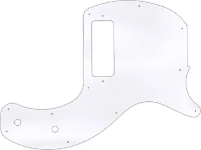 WD Custom Pickguard For Gibson 2019-Present Les Paul Junior Tribute DC #45T Clear Acrylic Thin