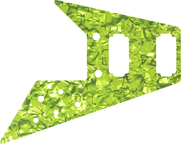 WD Custom Pickguard For Gibson 2020 Original Collection 70s Flying V #28LGR Lime Green Pearl