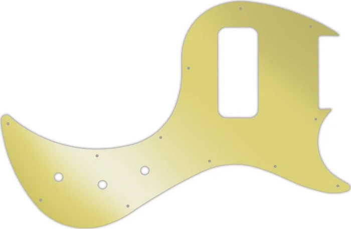 WD Custom Pickguard For Gibson 5 String EB5 Bass #10GD Gold Mirror
