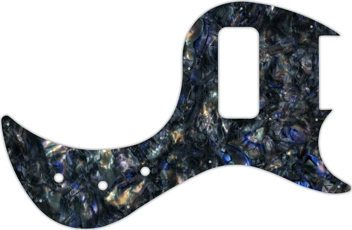 WD Custom Pickguard For Gibson 5 String EB5 Bass #35 Black Abalone