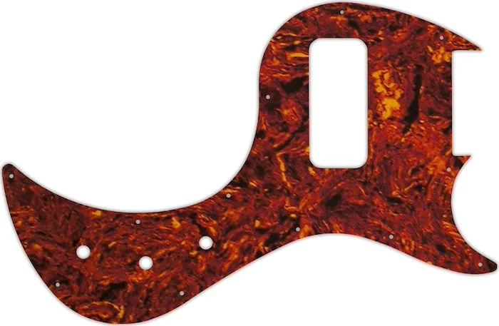 WD Custom Pickguard For Gibson 5 String EB5 Bass #05W Tortoise Shell/White