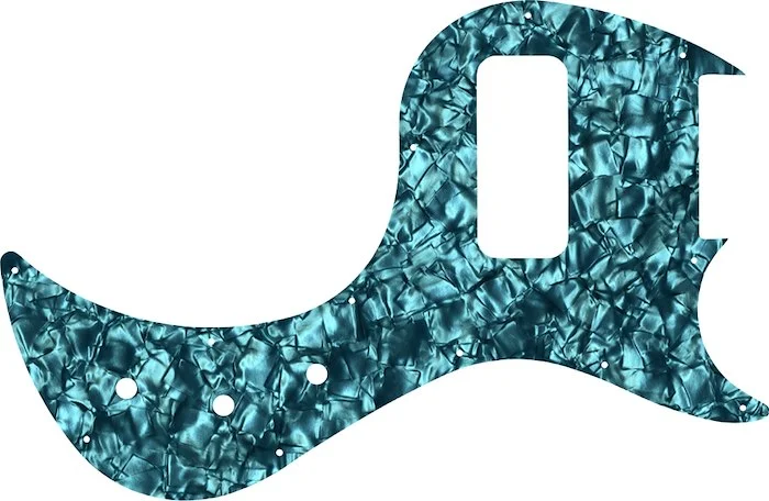 WD Custom Pickguard For Gibson 5 String EB5 Bass #28AQ Aqua Pearl/Black/White/Black