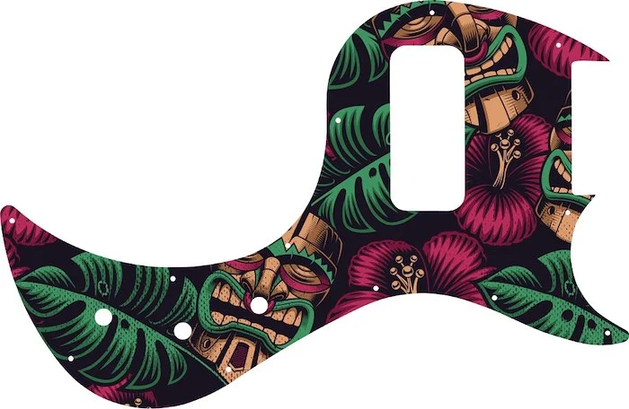 WD Custom Pickguard For Gibson 5 String EB5 Bass #GAL01 Aloha Tiki Graphic