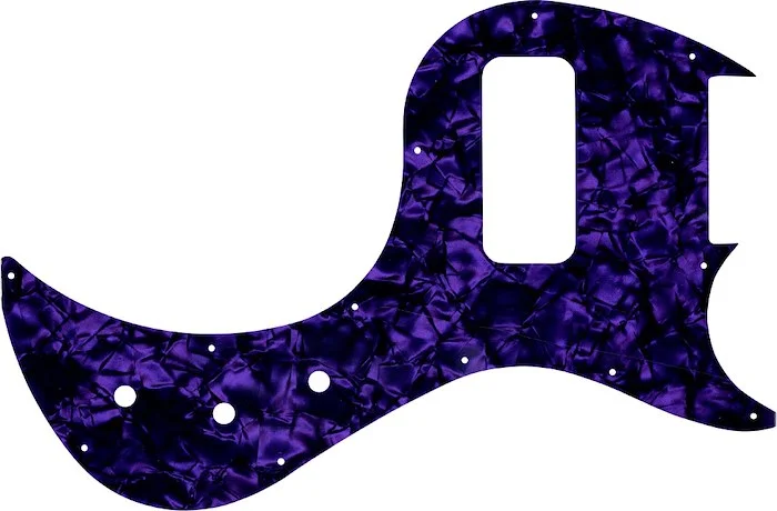 WD Custom Pickguard For Gibson 5 String EB5 Bass #28PR Purple Pearl