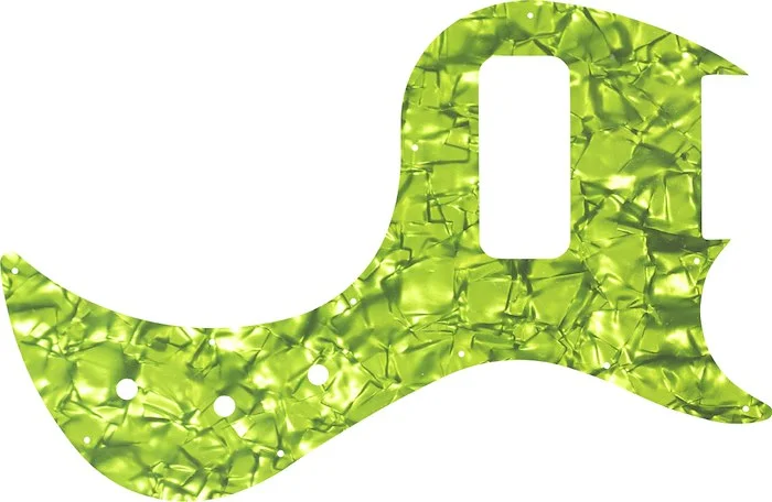 WD Custom Pickguard For Gibson 5 String EB5 Bass #28LGR Lime Green Pearl