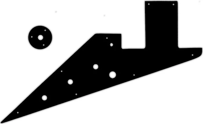 WD Custom Pickguard For Gibson 1958-1959 And 1962-1963 Flying V Korina #03P Black/Parchment/Black