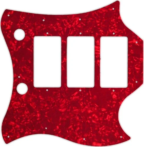 WD Custom Pickguard For Gibson "Captain" Kirk Douglas Signature Roots SG #28R Red Pearl/White/Black/