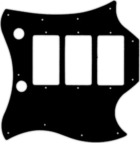 WD Custom Pickguard For Gibson "Captain" Kirk Douglas Signature Roots SG #03G Black/Green/Black