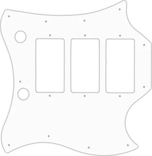 WD Custom Pickguard For Gibson "Captain" Kirk Douglas Signature Roots SG #04R White/Red/White