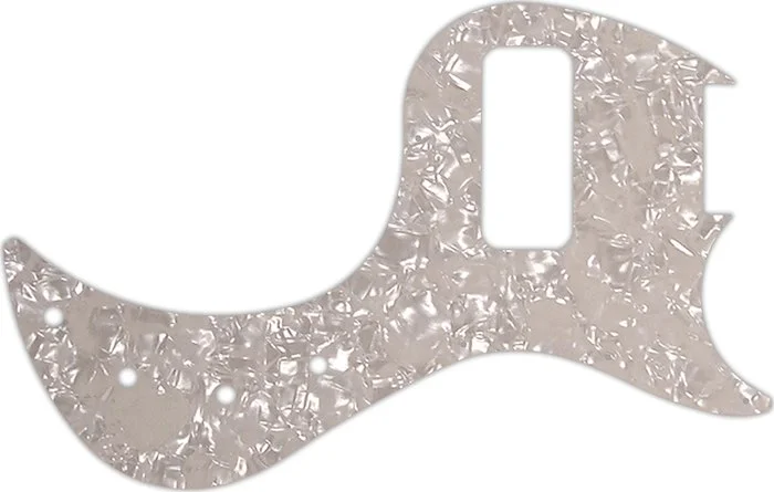WD Custom Pickguard For Gibson EB Bass #28A Aged Pearl/White/Black/White