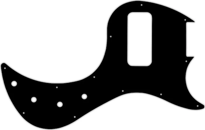 WD Custom Pickguard For Gibson EB Bass #39 Black/Black/Cream/Black