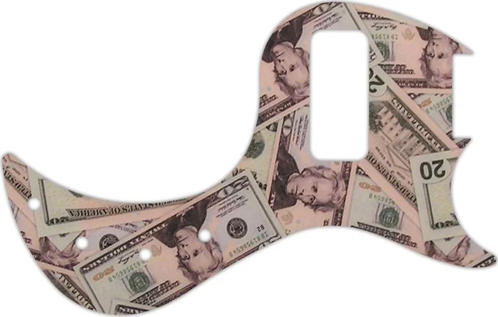 WD Custom Pickguard For Gibson EB Bass #G16 Money Graphic